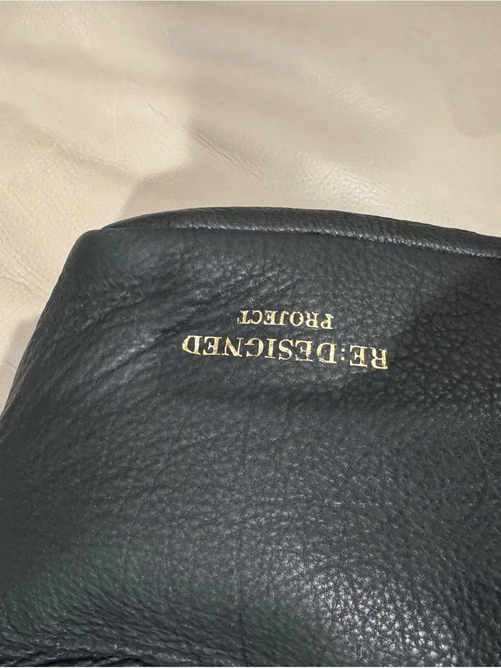 RE:designed Project 10 Leather Bag in Black/Gold - Picture 4 of 6